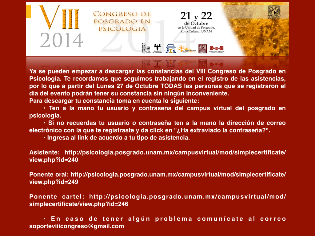 Aviso sobre constancias